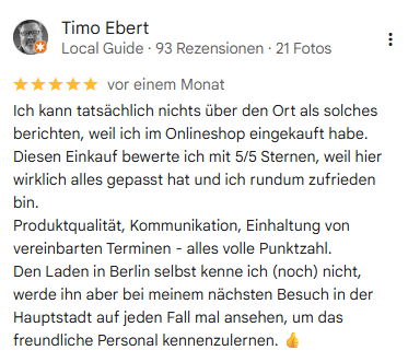 Google Rezension